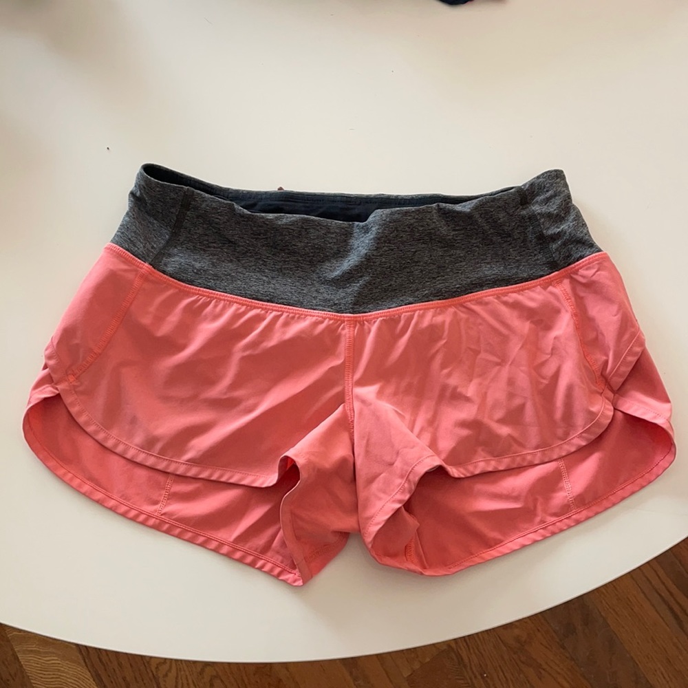Lululemon pink athletic shorts size 6